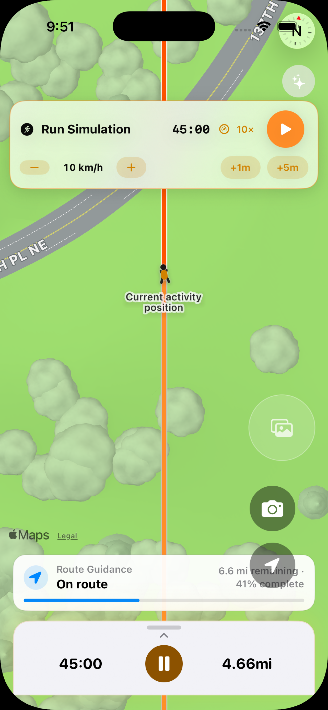 Plainstride live run guidance on iPhone
